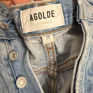 AGOLDE 90s Pinch Waist Women's Light Blue Jeans Size 28